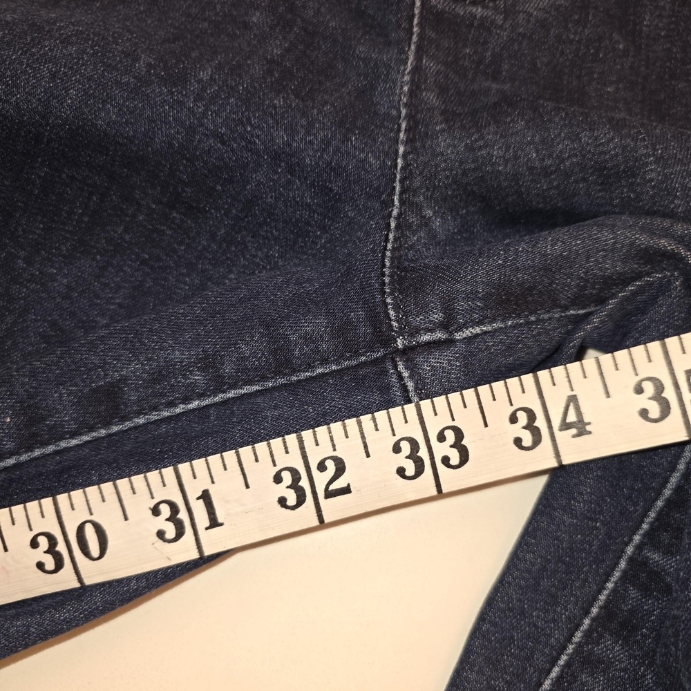 Pilcro Jeans Womens 28 Blue Mid Rise Flare Elastic Waist Stretch Boho Trendy - Picture 4 of 11